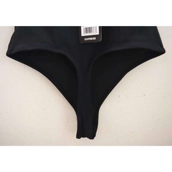 Express 90006CKM Women's Sz M Black Body Sculpting Compression Bodysuit - Picture 3 of 10